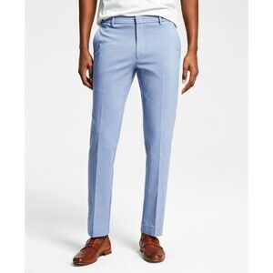 Tommy Hilfiger TH Flex Stretch Pants Mens 36x32 Light Blue Career Business NEW